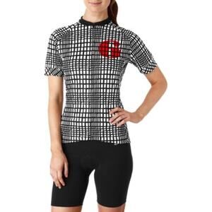 Twin Six Juliet Bike Jersey Black and White- Women's Medium